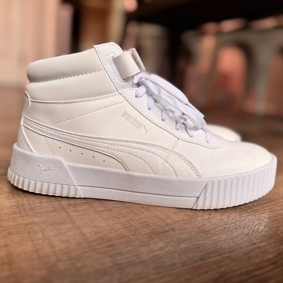 Puma Shoes - Puma Classic White High-Tops
